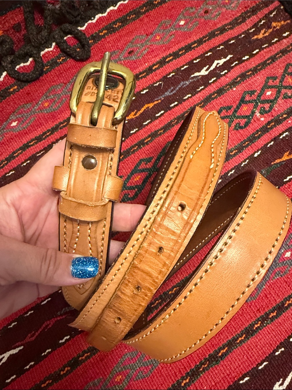 BIANCHI BELT #B17 leather 42
